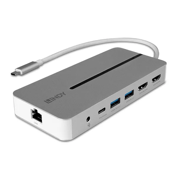 Docking Station LINDY DST-Mx Duo Mini USB Type-C Dual Display 4K 100W - imagine 4