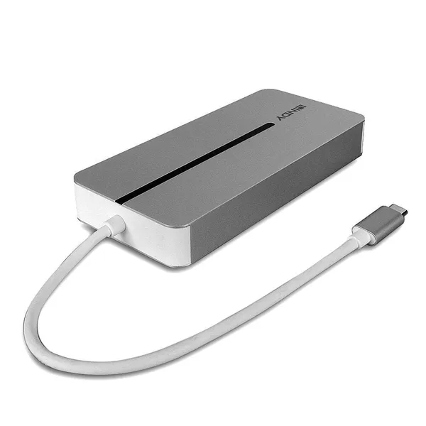 Docking Station LINDY DST-Mx Duo Mini USB Type-C Dual Display 4K 100W - imagine 2