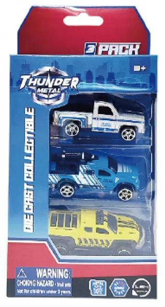 Set 3 Mașinuțe Die Cast CEVODLE Scara 1/64 7.5cm - imagine 4