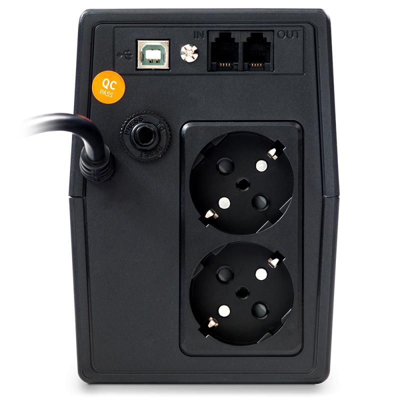 UPS NJOY Horus Plus 600 600VA/360W LCD Tactil Negru - imagine 4