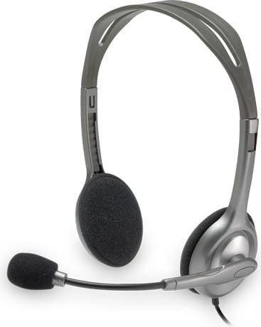 Căști LOGITECH H110 cu Fir Microfon pe Braț Gri