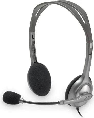 Căști LOGITECH H110 cu fir Gri