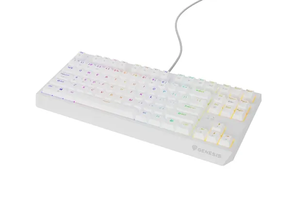 Tastatură gaming mecanică GENESIS Thor 230 TKL RGB Outemu Brown Alb