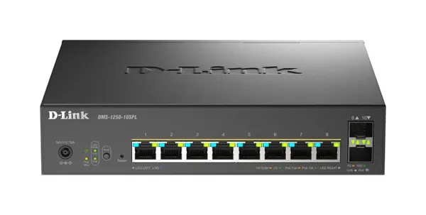 Switch D-LINK DMS-1250-10SPL 8 Porturi Gigabit 2 SFP+ Rackabil