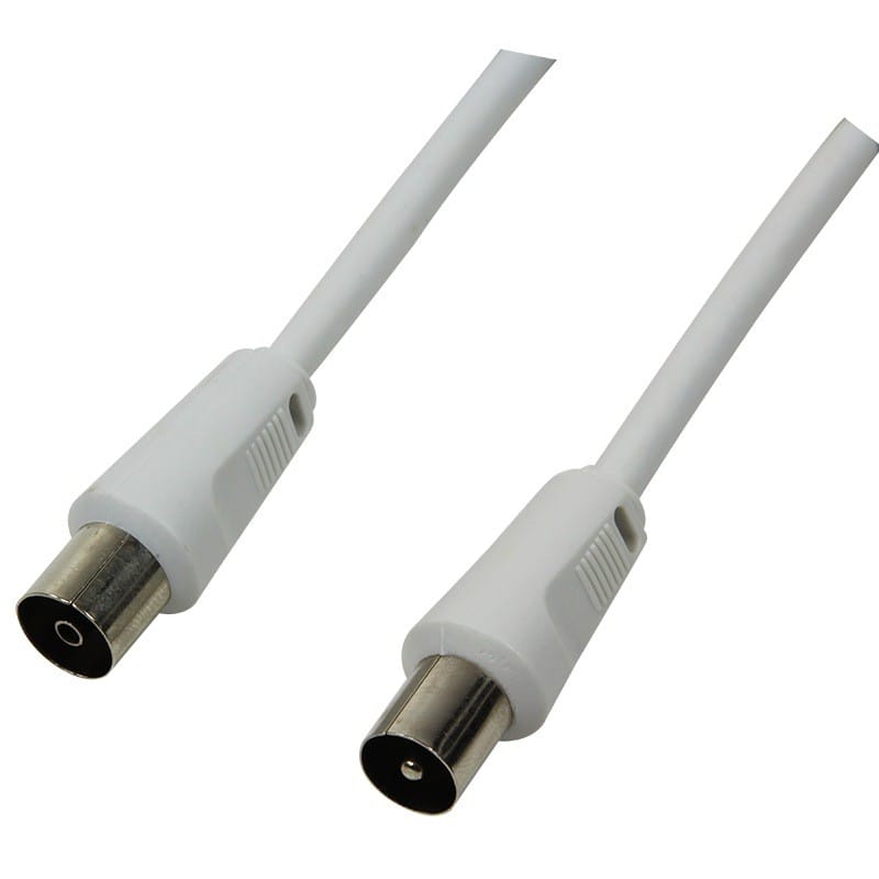 Cablu Patch Coaxial LOGILINK CA1061 RG59 2.5m Alb
