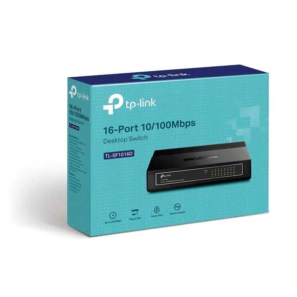 Switch TP-LINK TL-SF1016D 16 Porturi 10/100 Mbps - imagine 4
