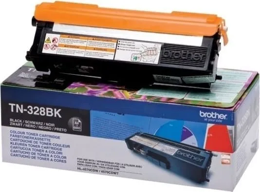 Toner Original BROTHER TN328BK Negru 6000 Pagini