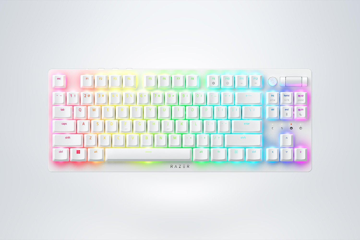Tastatură RAZER DeathStalker V2 Pro TKL Red Switch Alb US