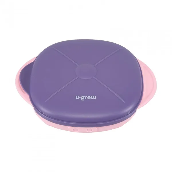Farfurie U-GROW cu Capac Silicon Mov 19x24x6cm