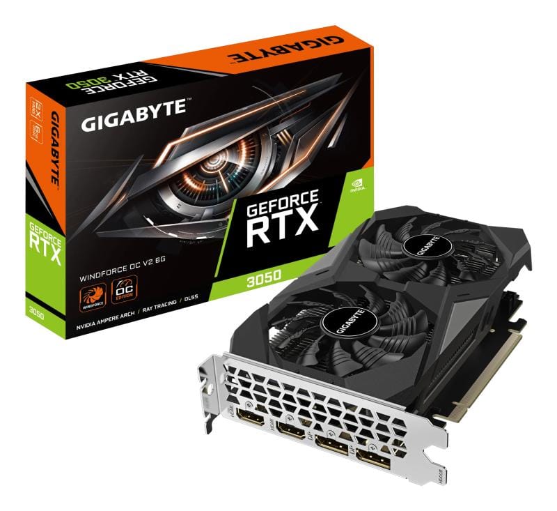 Placă Video GIGABYTE GeForce RTX 3050 Windforce OC V2 6GB GDDR6 96-bit