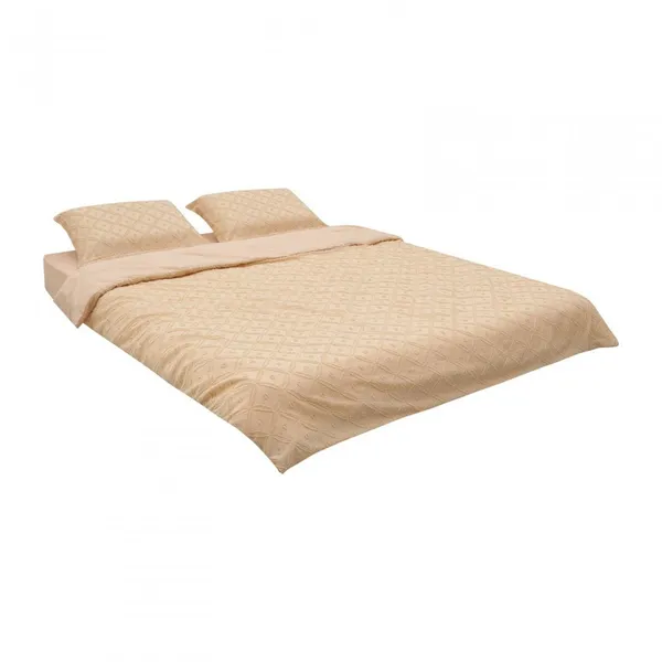 Lenjerie pat HEINNER KS cu broderie tuffată Crem - imagine 2