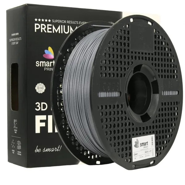 Filament 3D SMART PRINT PETG+CF Gri 1.75 mm 1 kg