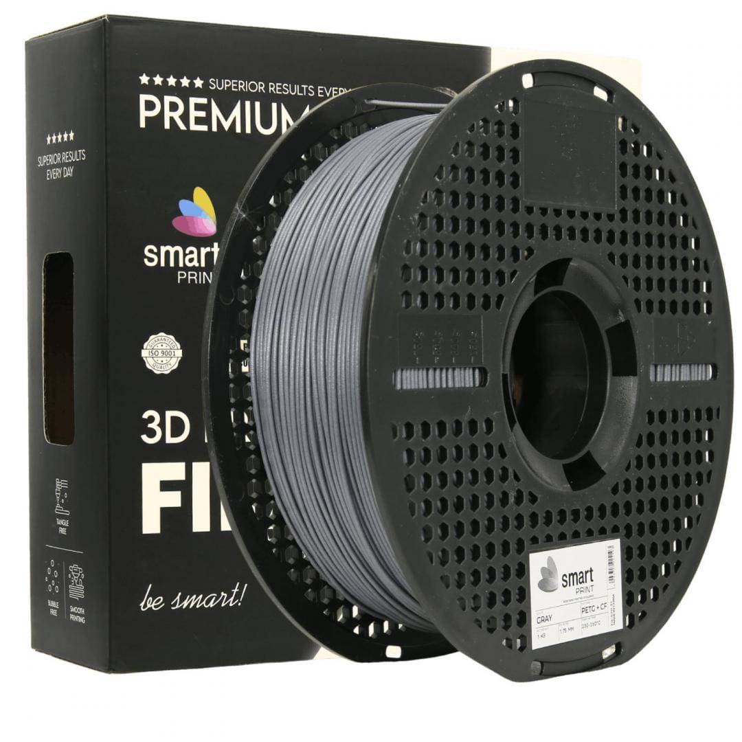 Filament 3D SMART PRINT PETG+CF Gri 1.75 mm 1 kg