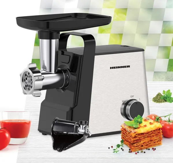 Mașină de tocat HEINNER MeatMaster HMG-2100SS3 2100W Inox - imagine 4