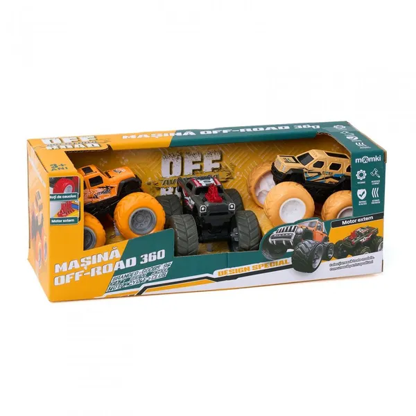 Set 3 Mașinuțe Off-Road MOMKI 360 Grade