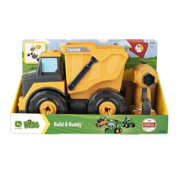 Mașinuță TOMY John Deere Basculantă de Construit T47508 - imagine 2
