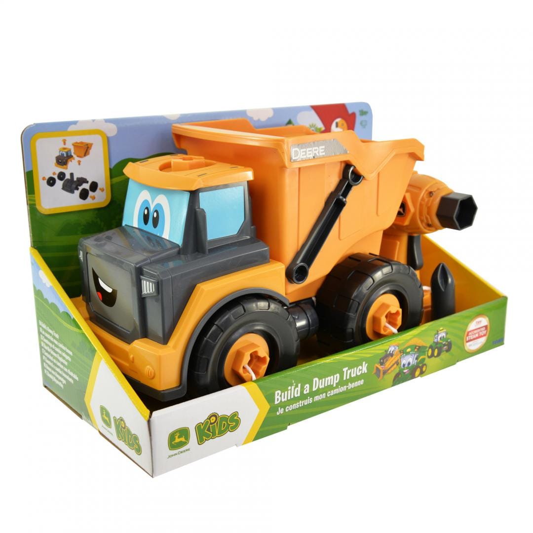 Mașinuță TOMY John Deere Basculantă de Construit T47508