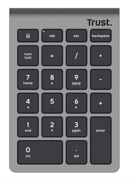 Tastatură Numerică TRUST Xalax Wireless 22 taste Argintiu