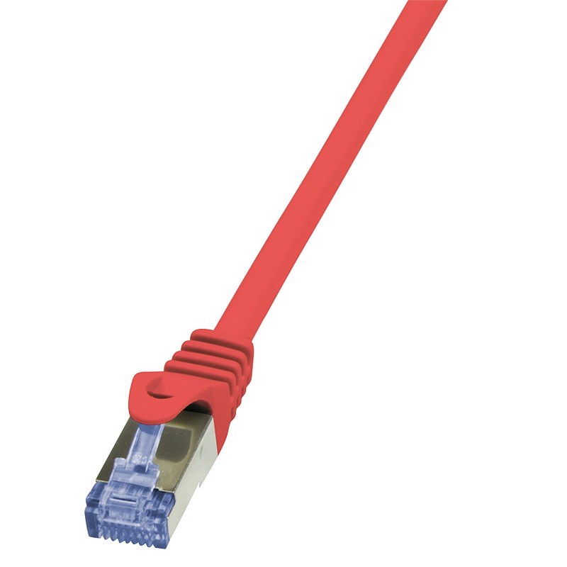 Cablu Patch Cord LOGILINK Cat6a LSZH Roșu 0.25m