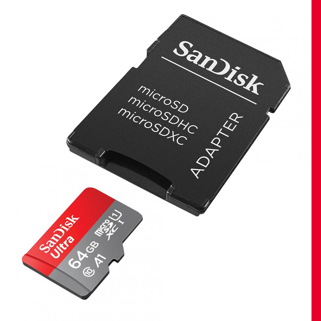 Card de memorie SANDISK Extreme 64GB MicroSDXC Clasa 10 - imagine 3