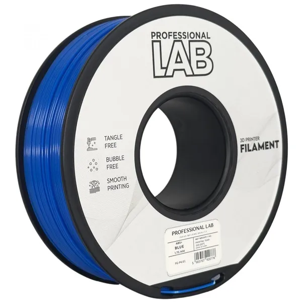 Filament 3D PROFESSIONAL LAB ABS+ 1.75mm Albastru 1Kg