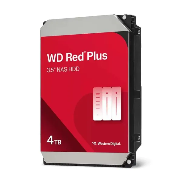 HDD NAS WD Red Plus WD40EFZZ 4TB 5400 RPM 128MB SATA III
