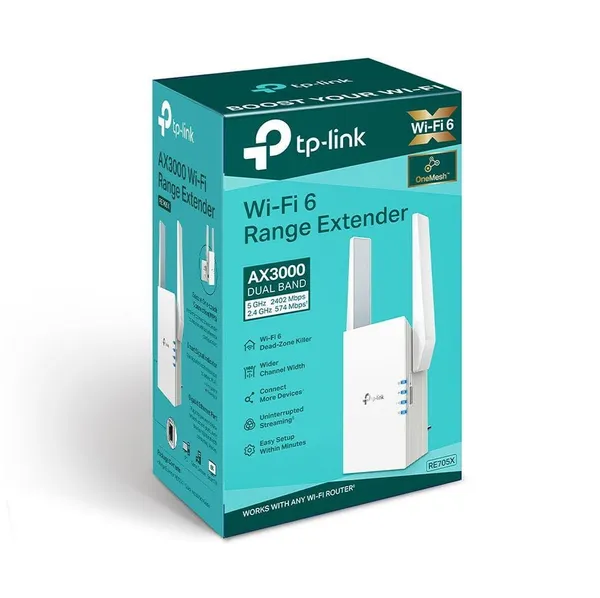 Range Extender TP-LINK RE705X Wireless 3000Mbps Dual Band - imagine 4