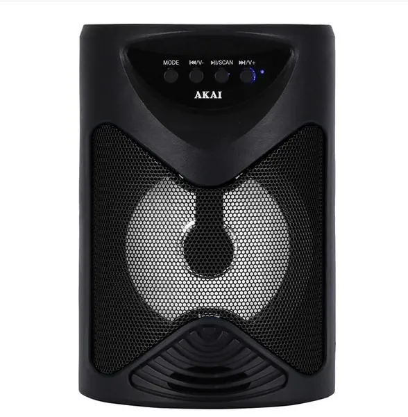 Boxă Portabilă AKAI ABTS-704 Bluetooth 4.2 Radio FM LED Negru