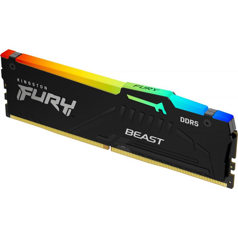 Memorie RAM KINGSTON FURY Beast RGB DDR5 32GB 5200MHz - imagine 2