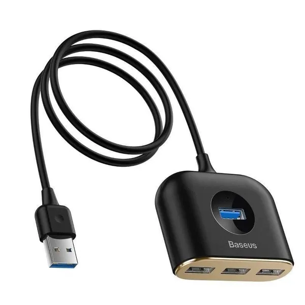Hub USB Extern BASEUS Square CAHUB-AY01 4 Porturi Negru - imagine 4
