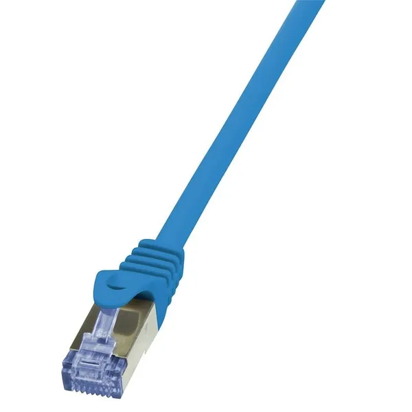 Cablu Patch Cord LOGILINK Cat6a 0.5m S/FTP Albastru CQ3026S