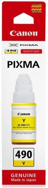 Cartuș Cerneală CANON GI-490 Y Yellow 70ml Original - imagine 2