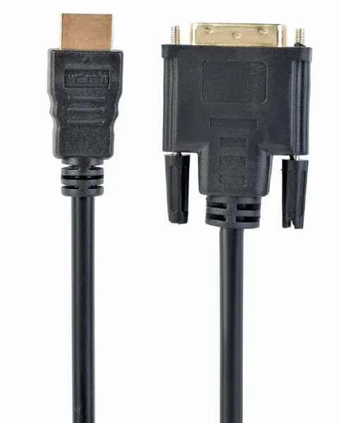 Cablu Adaptor GEMBIRD HDMI la DVI-D 3m Negru CC-HDMI-DVI-10 - imagine 1