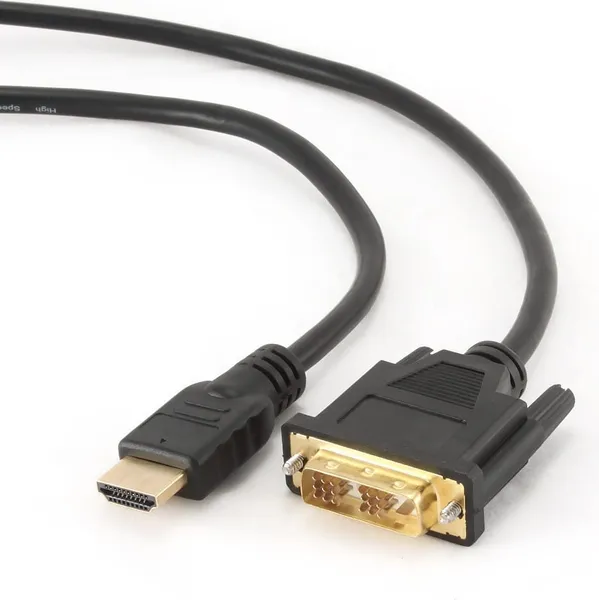 Cablu Adaptor GEMBIRD HDMI la DVI-D 3m Negru CC-HDMI-DVI-10 - imagine 2