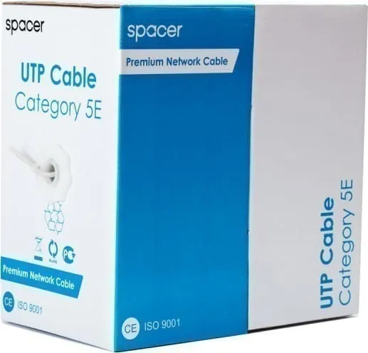 Cablu UTP SPACER Cat5e 305m Cupru-Aluminiu Solid AWG24