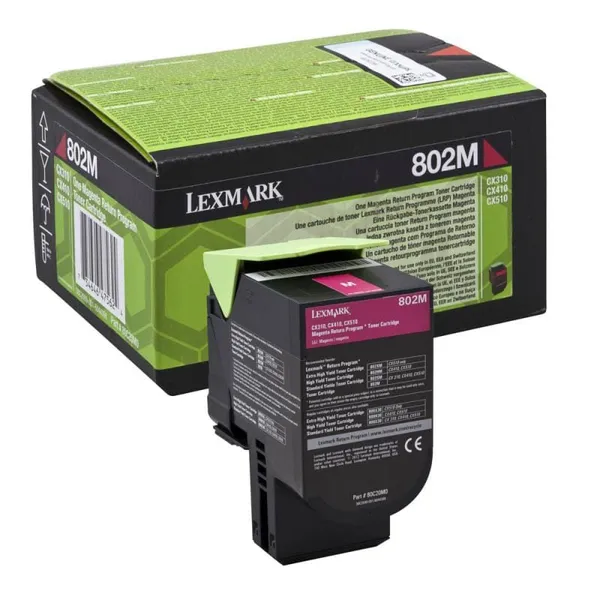 Toner LEXMARK 80C20M0 Magenta Original 1000 pagini - imagine 2