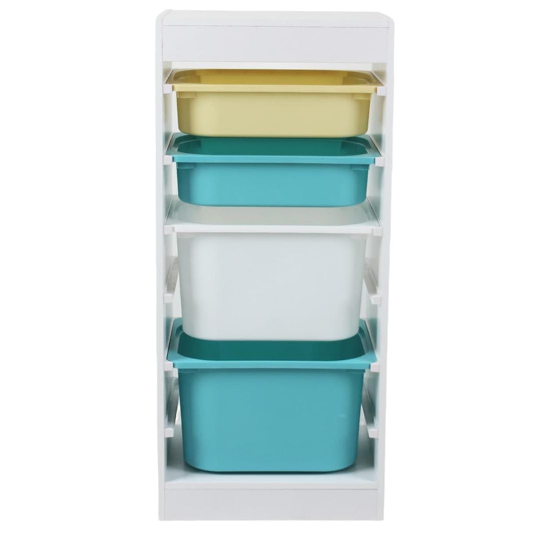 Raft Depozitare U-GROW cu 4 Coșuri Colorate UGRD114-CLR