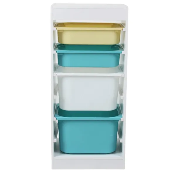 Raft Depozitare U-GROW cu 4 Coșuri Colorate UGRD114-CLR