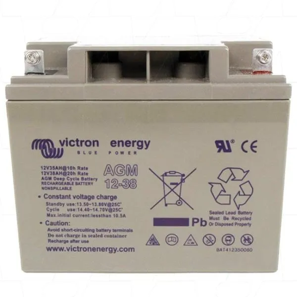 Acumulator Deep Cycle AGM VICTRON ENERGY 12V-38Ah BAT412350084 - imagine 2