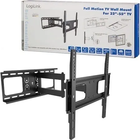 Suport TV LOGILINK BP0015 55 inch 50 Kg Negru - imagine 2