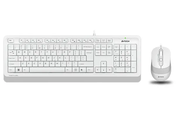 Kit Tastatură și Mouse A4TECH Fstyler F1010-W Alb