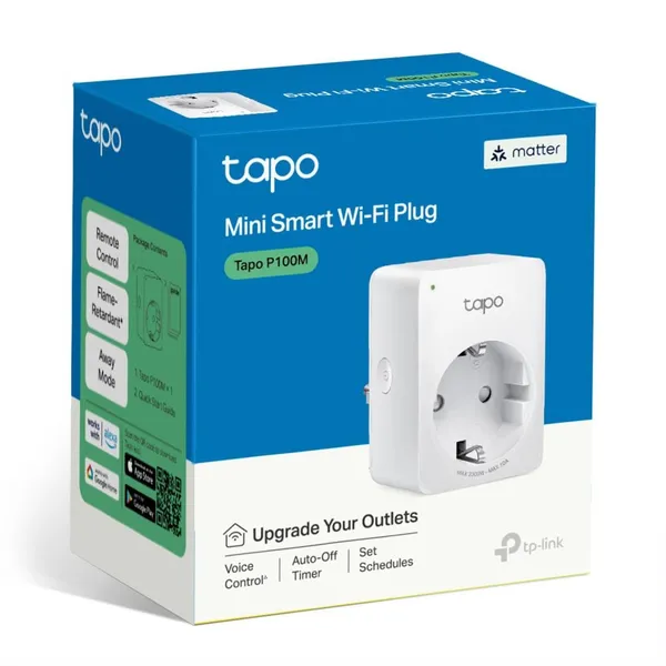 Priză inteligentă TP-LINK Tapo P100M Matter WiFi Alb - imagine 11