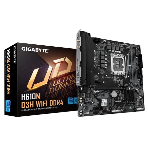 Placă de bază GIGABYTE H610M D3H WIFI Socket 1700 DDR4 Micro-ATX