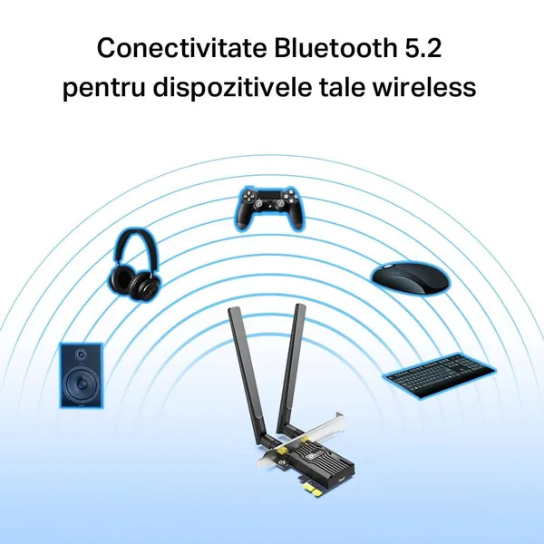 Adaptor PCIe TP-LINK Archer TX55E Wi-Fi 6 AX3000 Bluetooth 5.2 - imagine 2