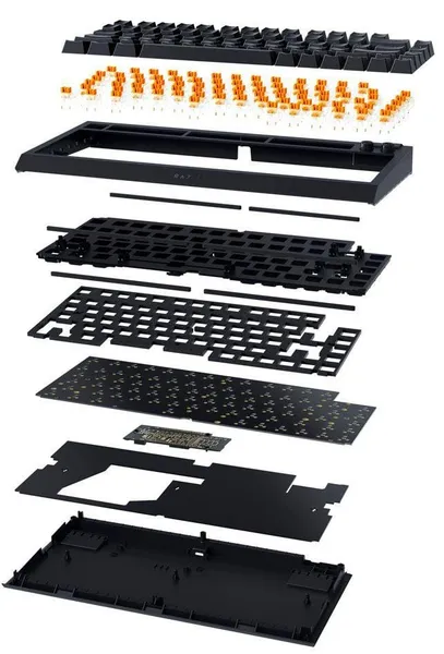 Tastatură Mecanică RAZER BlackWidow V4 75% Negru Layout US - imagine 3