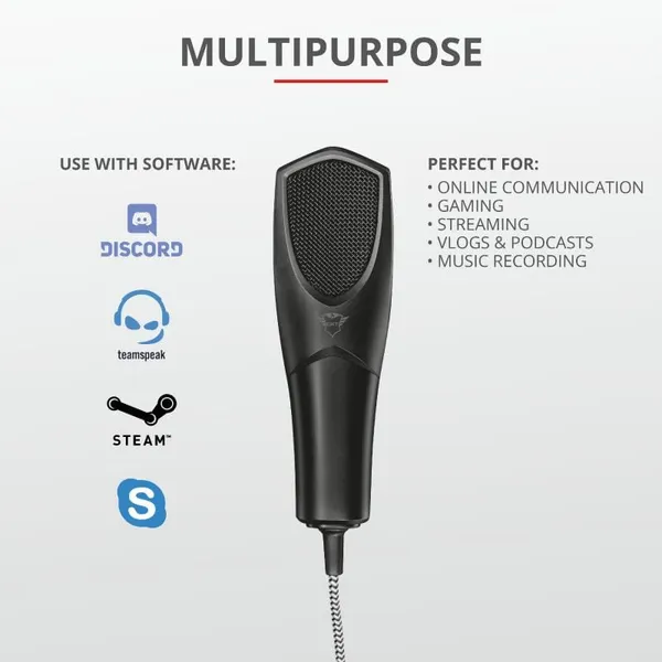 Microfon TRUST GXT 232 Mantis Streaming USB Negru TR-22656 - imagine 6