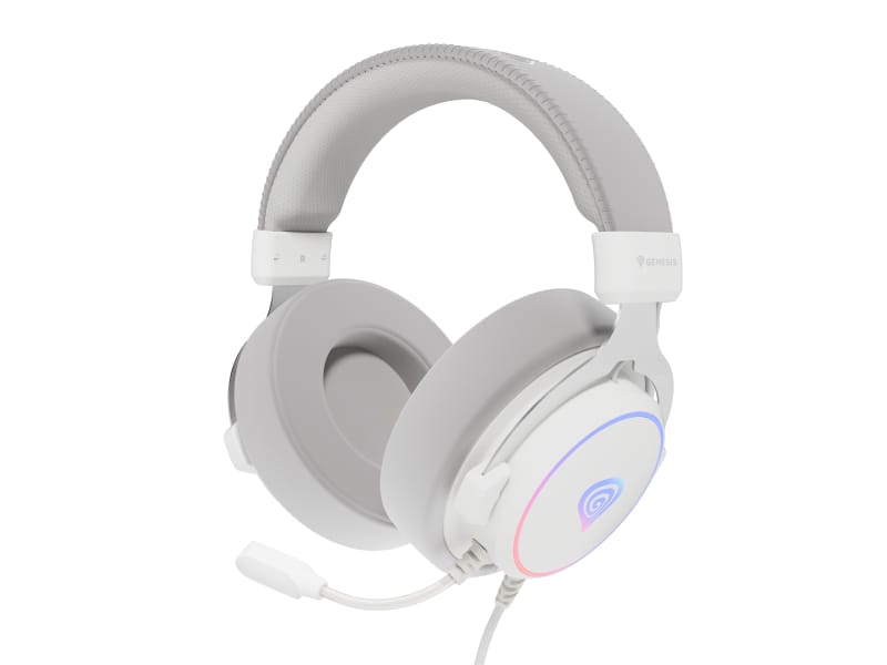 Căști Gaming GENESIS Neon 764 7.1 Surround RGB Alb