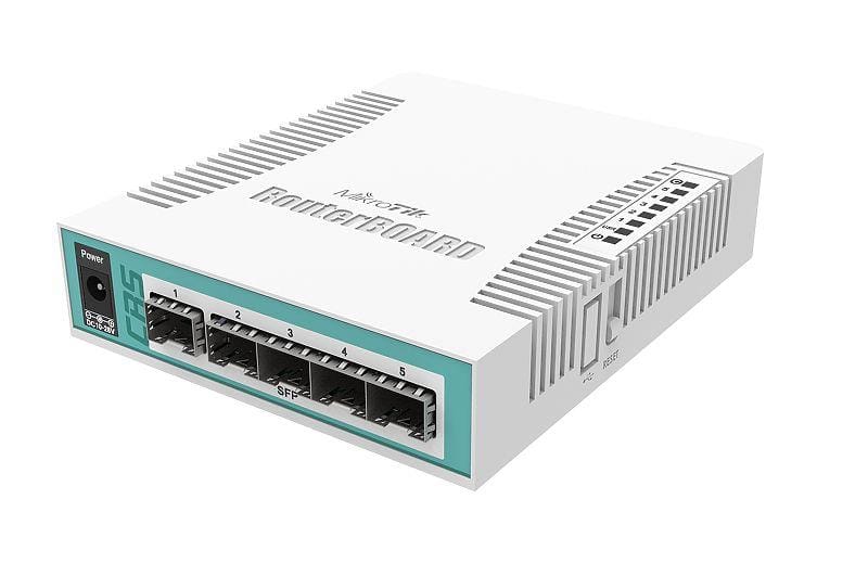 Switch MIKROTIK CRS106-1C-5S 1 x Gigabit 5 x SFP Alb