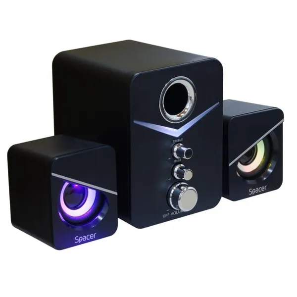 Boxe Gaming SPACER SPGS-TORNADO 2.1 11W RMS Negru