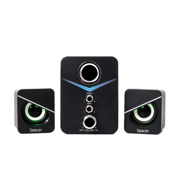 Sistem Boxe Gaming SPACER SPGS-TORNADO 2.1 11W RMS Negru - imagine 3